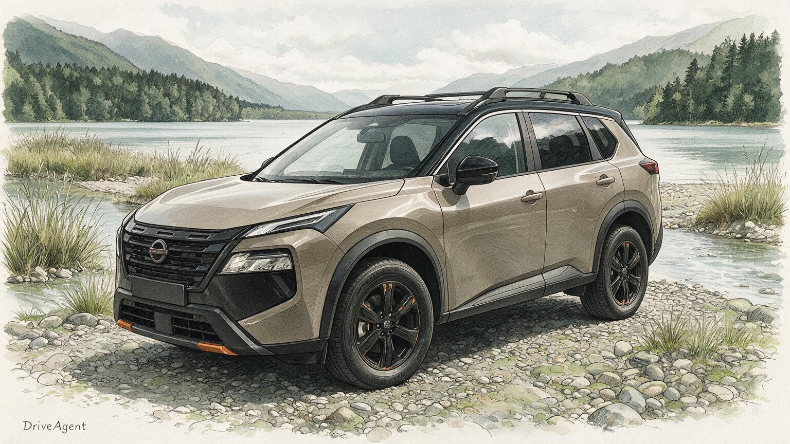 DriveAgent illustration of the Nissan X-Trail Rock Creek