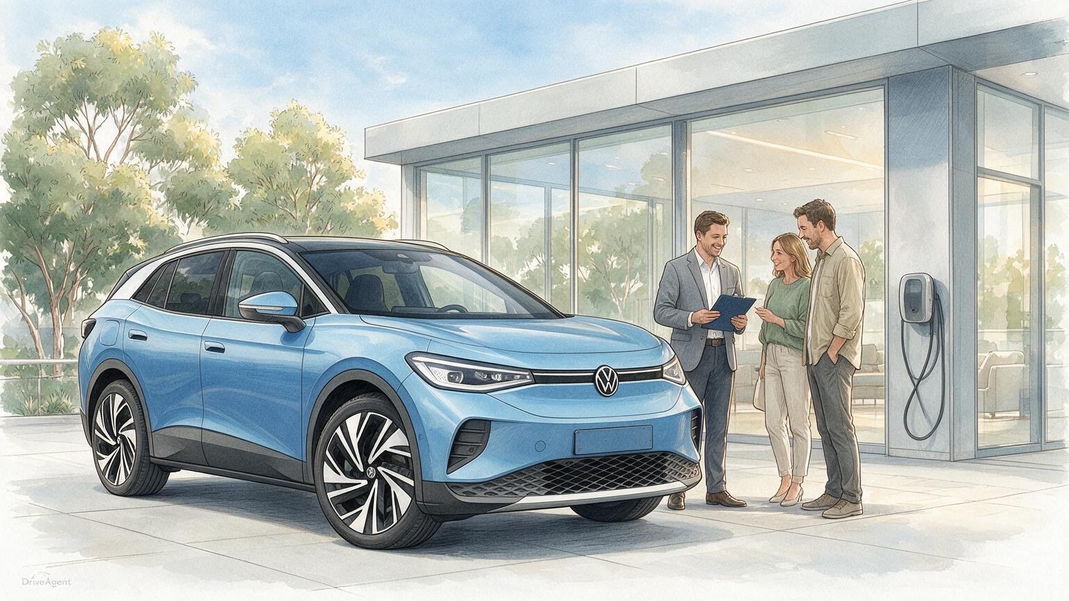 DriveAgent illustration of the Volkswagen ID.4