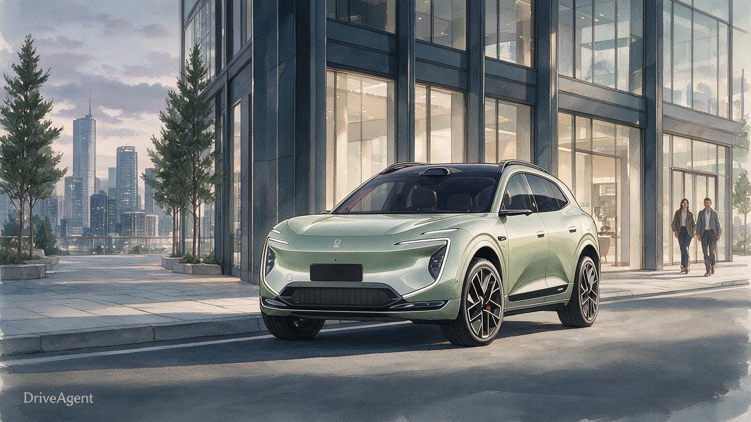 DriveAgent illustration of the Avatr 07L