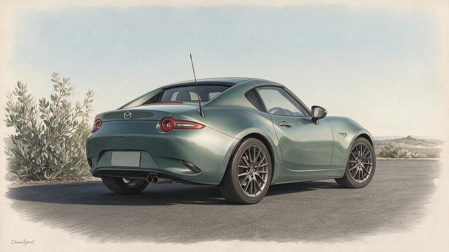 DriveAgent illustration of the Mazda MX-5