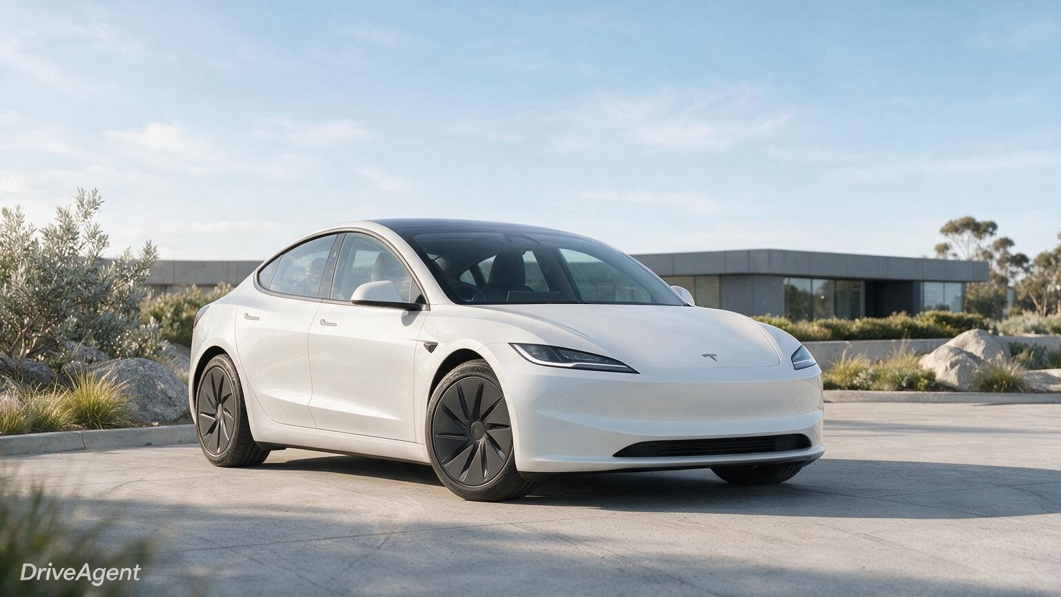 DriveAgent illustration of the Tesla Model 3 RWD