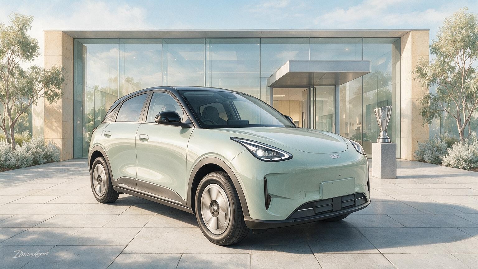 DriveAgent illustration of the Geely EX2