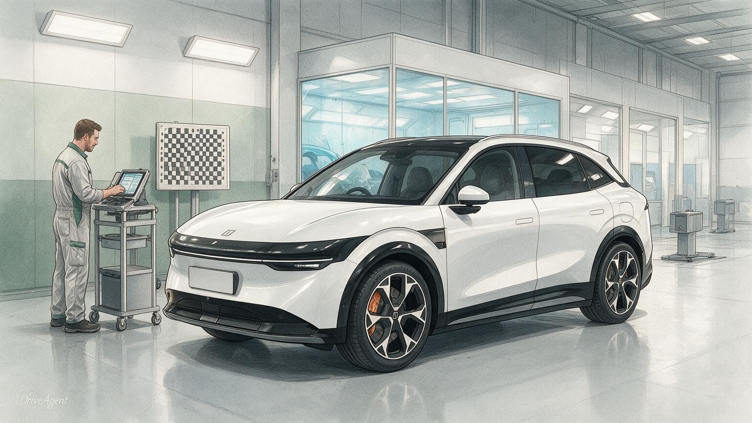 DriveAgent illustration of the Zeekr 7X