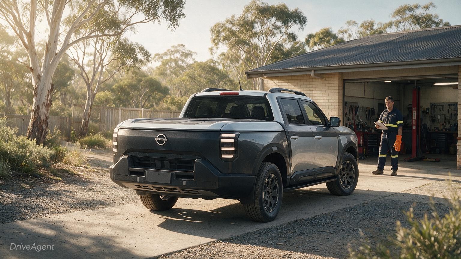 DriveAgent illustration of the Nissan Navara Pro PHEV