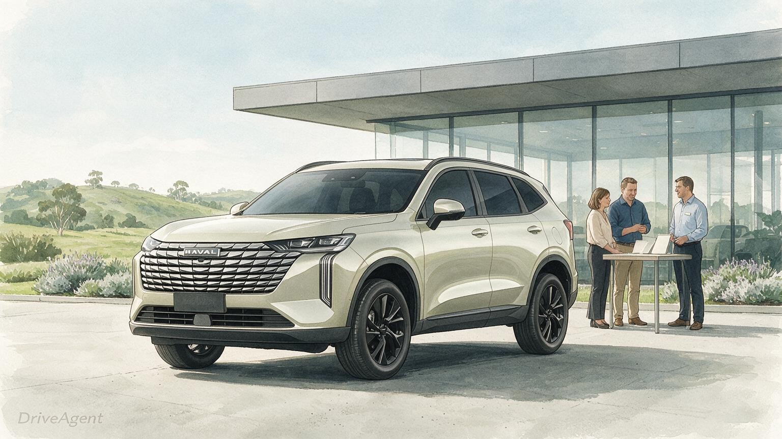 DriveAgent illustration of the GWM Haval H6 Ultra AWD plug-in hybrid