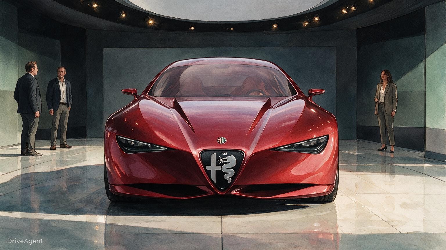 DriveAgent illustration of the Alfa Romeo Cuorerosso