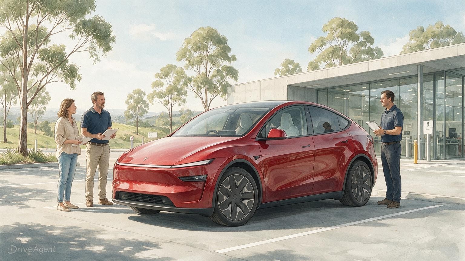 DriveAgent illustration of the Tesla Model Y