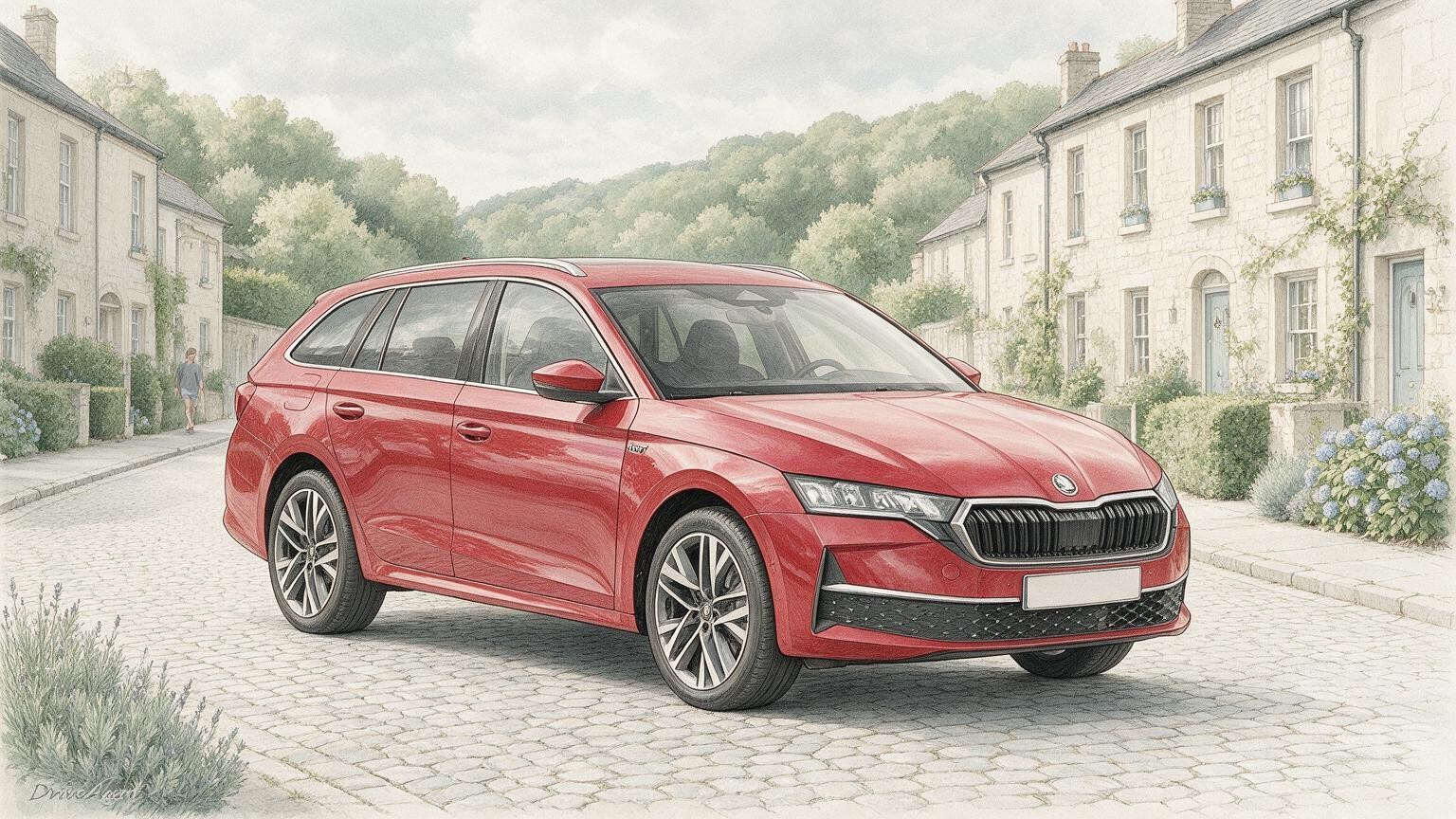 DriveAgent illustration of the Škoda Octavia
