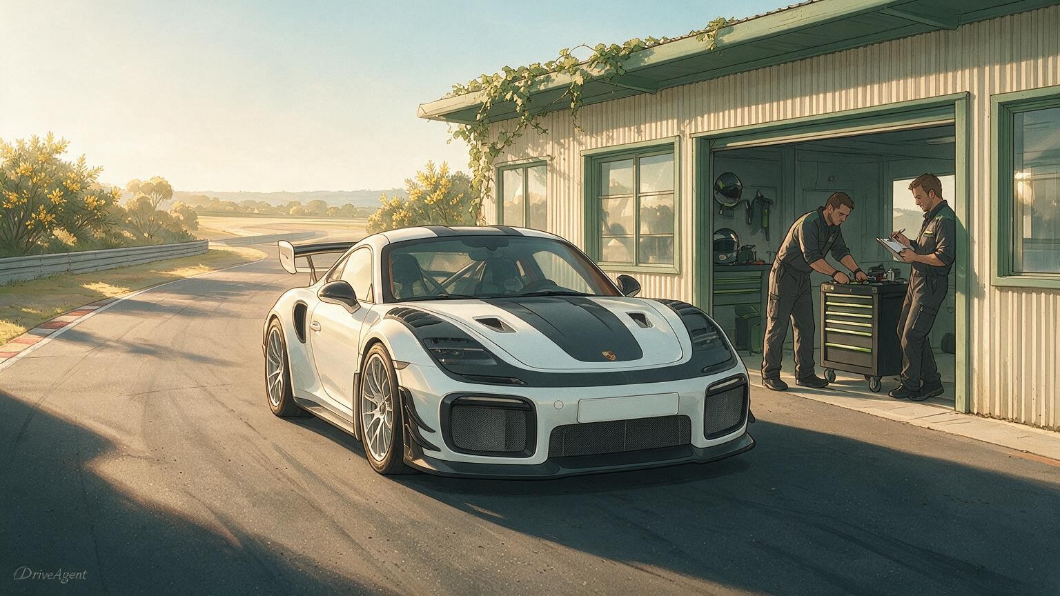 DriveAgent illustration of the Porsche 911