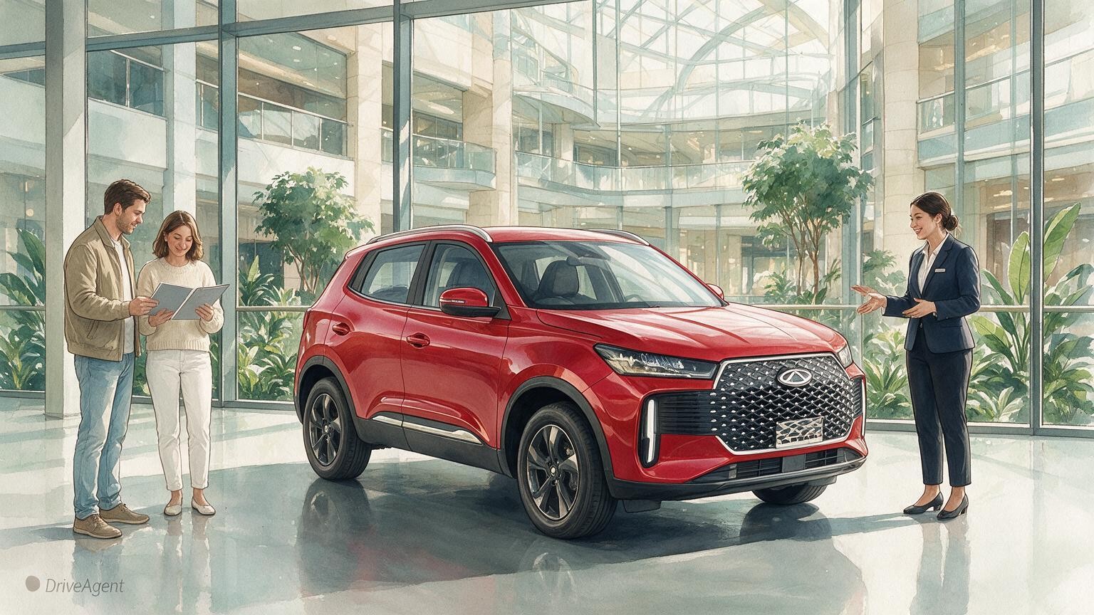 DriveAgent illustration of the Chery Tiggo 4 Pro