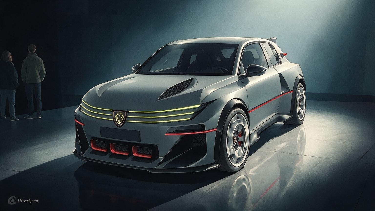 DriveAgent illustration of the Peugeot E-T16 concept