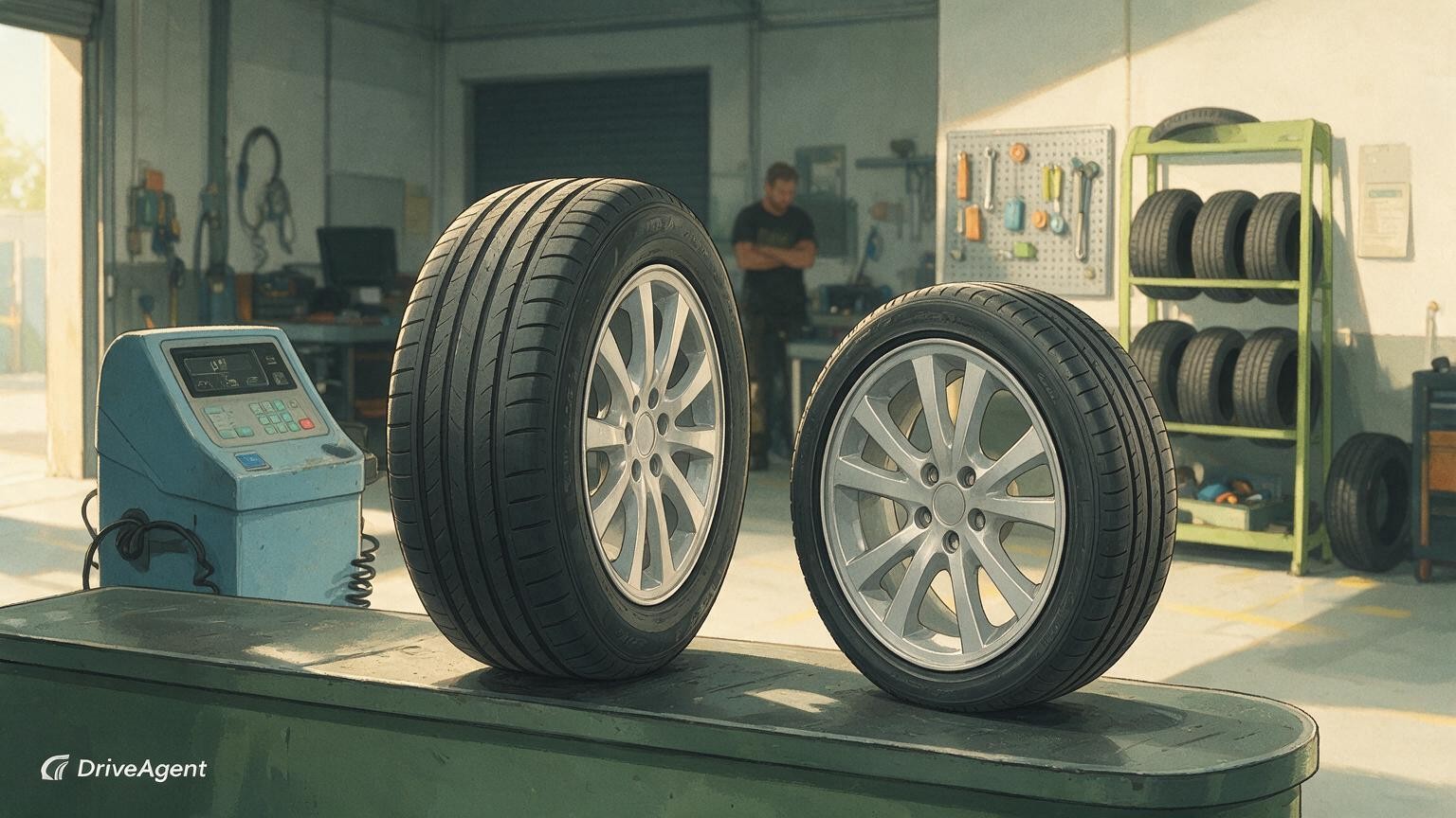 Concept illustration for: Higher-profile tyres on smaller wheels: what Australian guides say about sidewalls, comfort and cost
