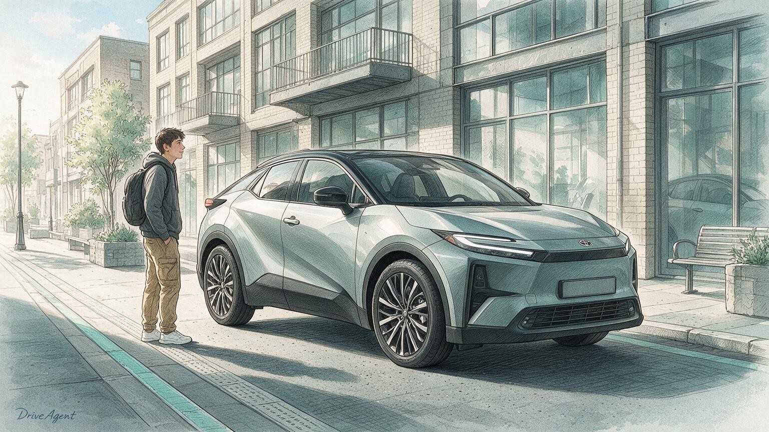 DriveAgent illustration of the Toyota C-HR