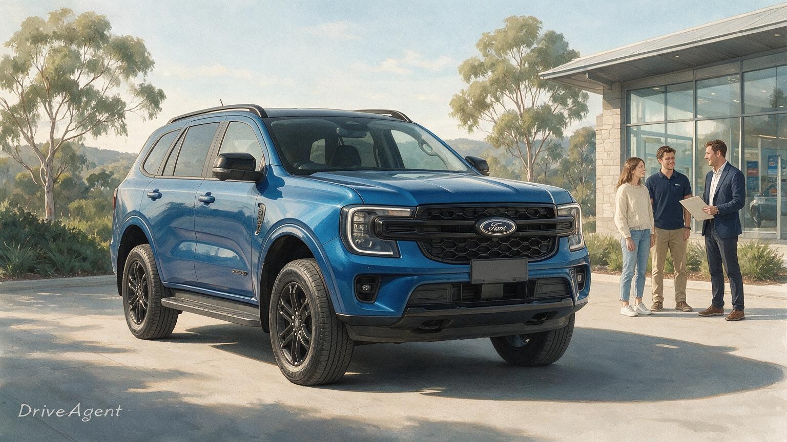 DriveAgent illustration of the Ford Everest Sport