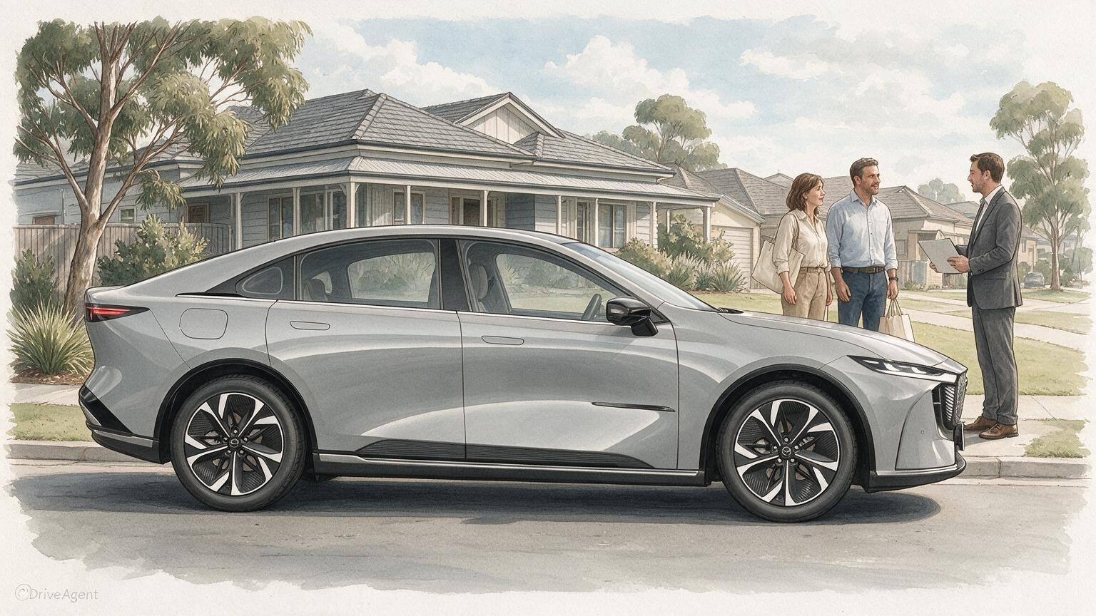 DriveAgent illustration of the Mazda 6e E35 GT