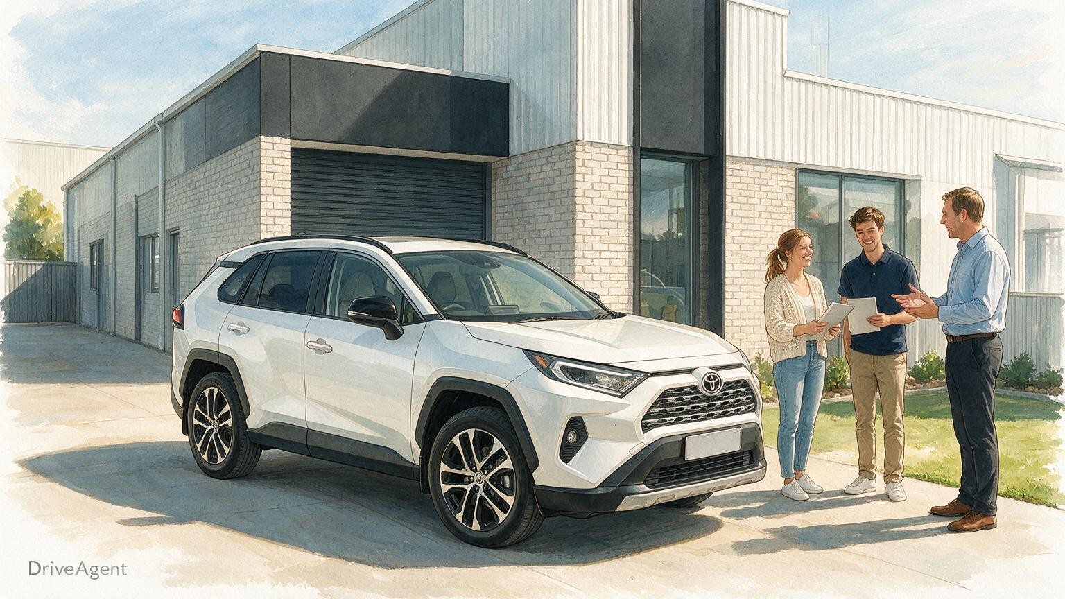 DriveAgent illustration of the Toyota RAV4