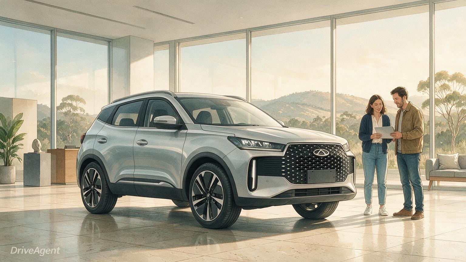 DriveAgent illustration of the Chery Tiggo 4