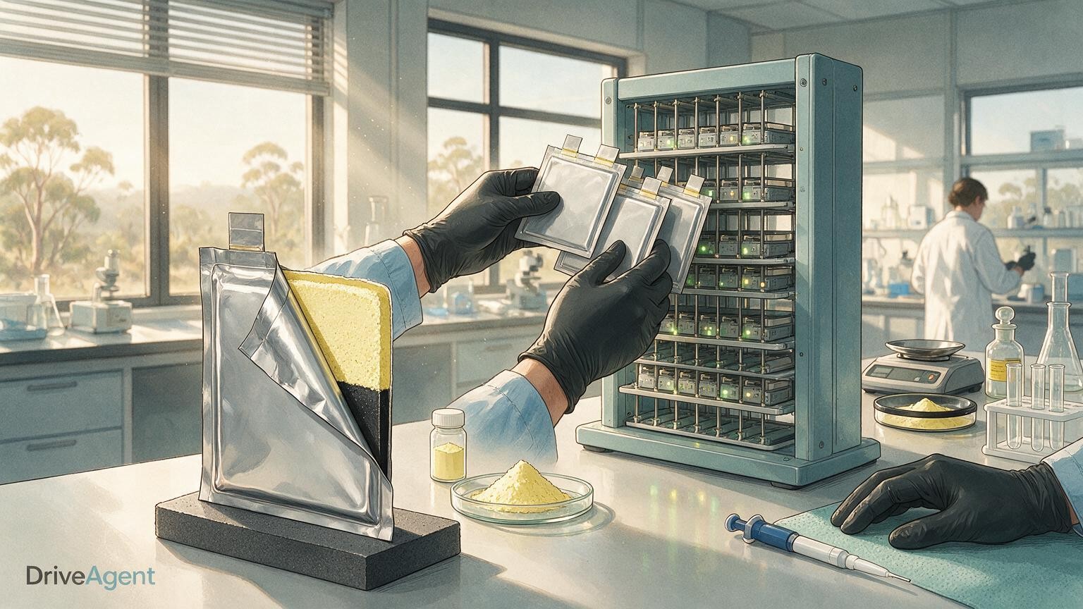 Concept illustration for: Gelion signs co-funded proof-of-concept pilot with top-five global automaker to test NES sulfur cathode