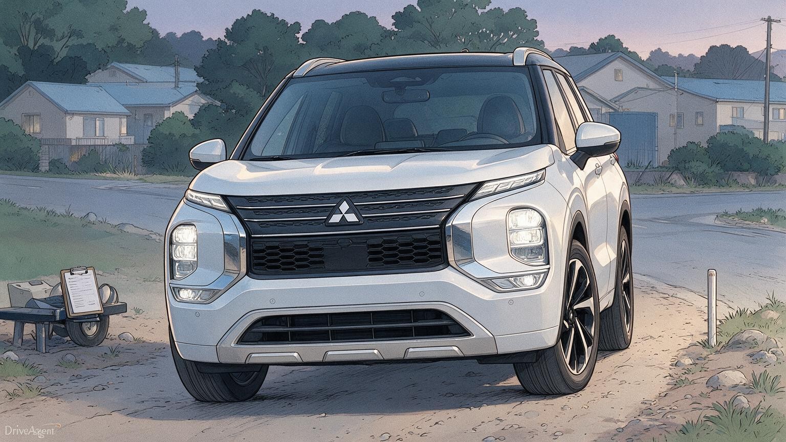 DriveAgent illustration of the Mitsubishi Outlander PHEV