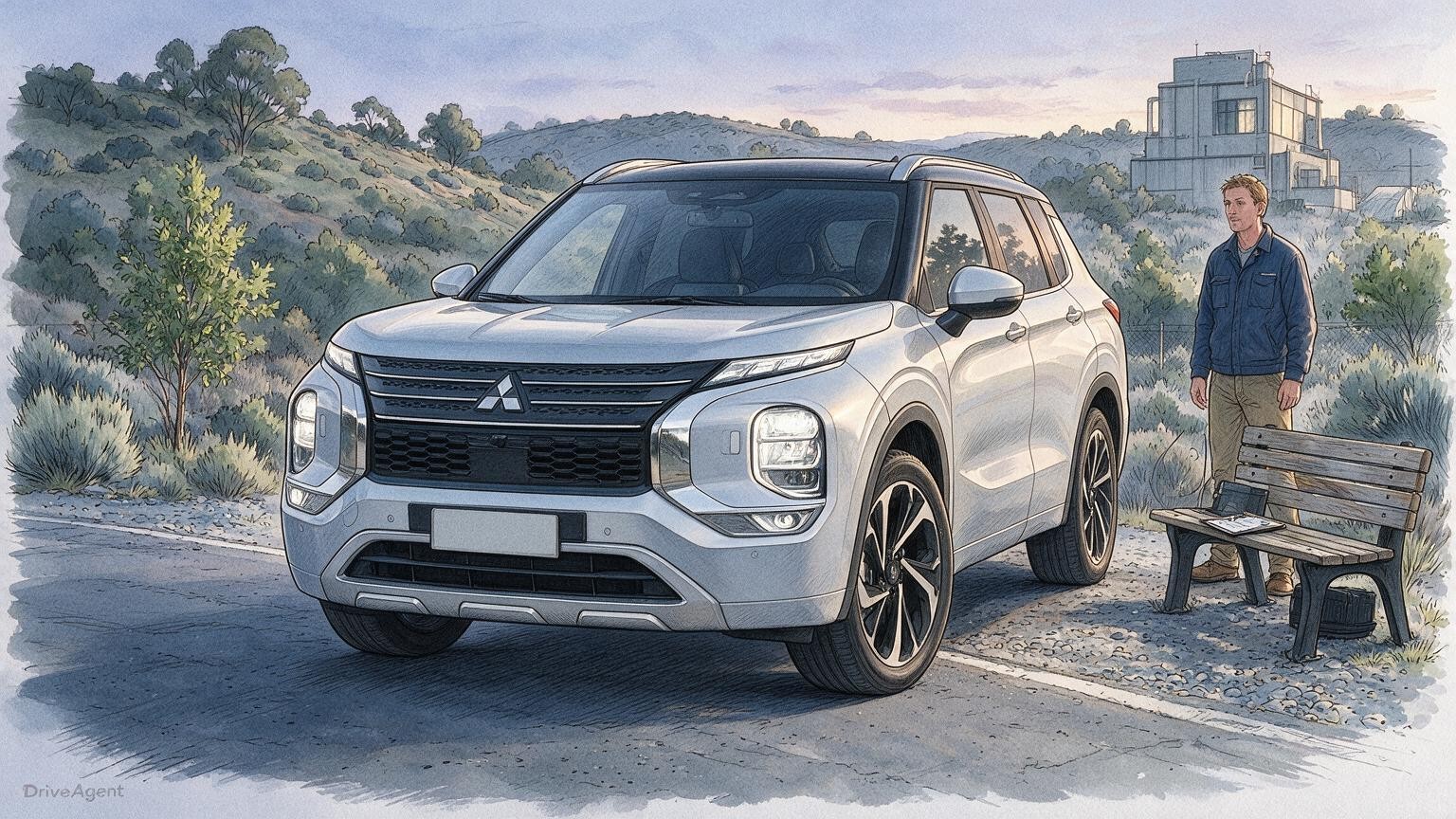 DriveAgent illustration of the Mitsubishi Outlander PHEV